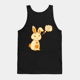 Cute Orange And Yellow Bunny Rabbit Happy Tank Top